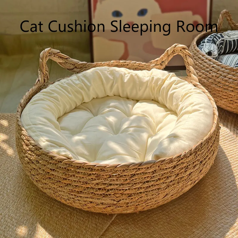 KUDES Cat House With Removable Cushion, Four Season Pet Nest
